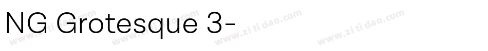 NG Grotesque 3字体转换